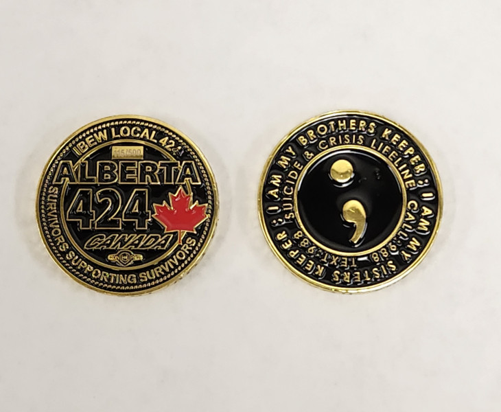 Challenge Coin- Semi Colon