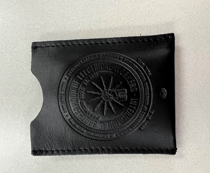 IBEW Leather Card Holder