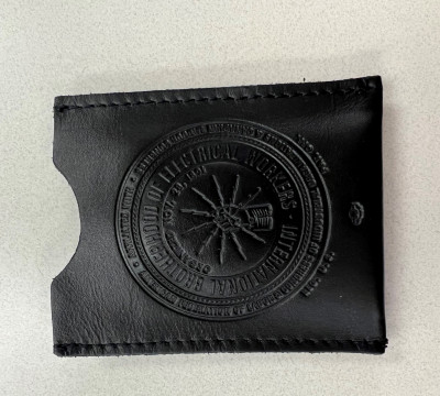 IBEW Leather Card Holder