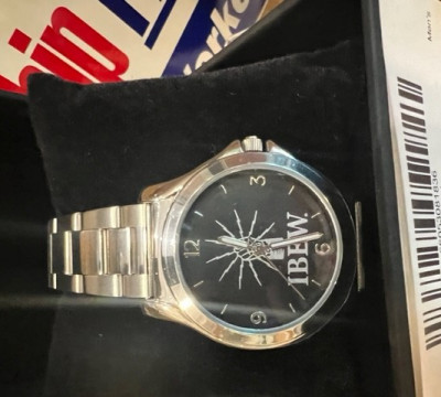 Watch- Silver W/Black Fist