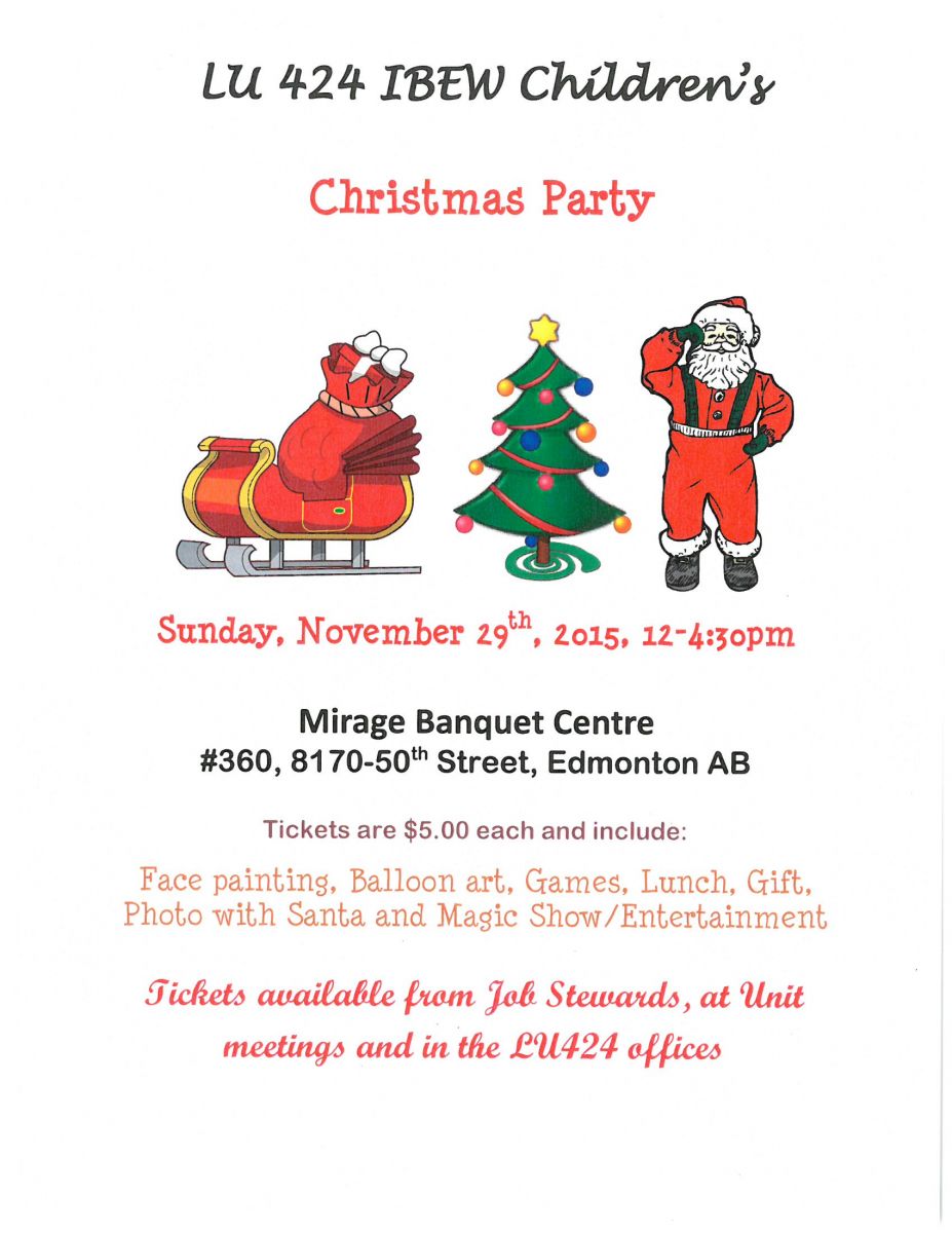 Edmonton Children’s Christmas Party News & Events